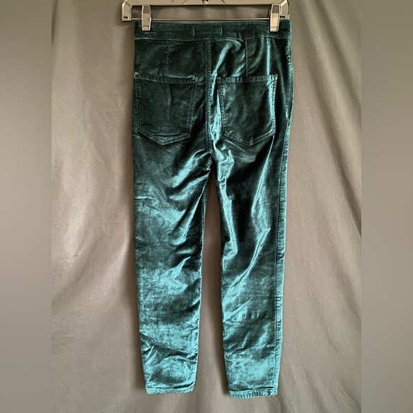 Free People blue velvet skinny jeans - Picture 3 of 6